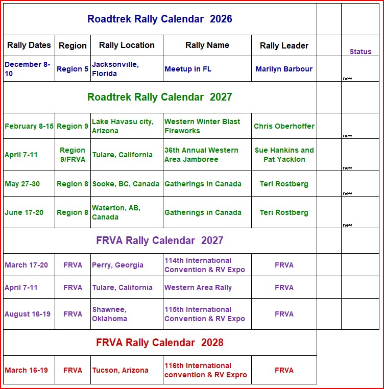 Nov 1 Rally Calendar